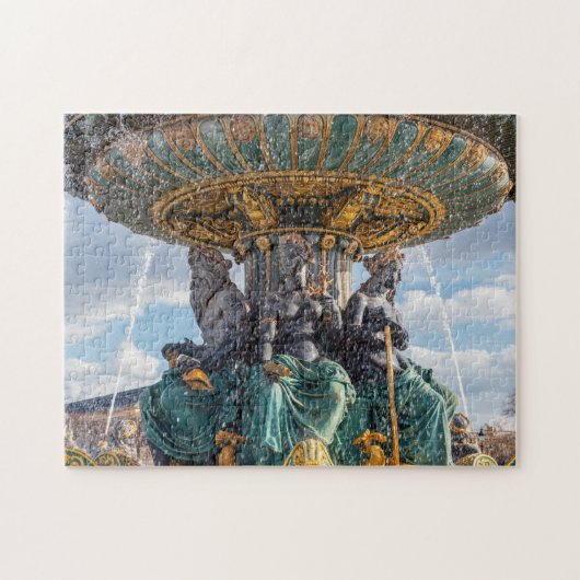 Seebrunnen am Platz de la Concorde - Paris Puzzle (Horizontal)