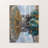 Seebrunnen am Platz de la Concorde - Paris Puzzle (Vertikal)