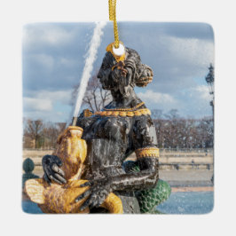 Seebrunnen in Place de la Concorde - Paris Keramikornament