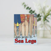 Seebügel an der Küste Postkarte (Stehend Vorderseite)