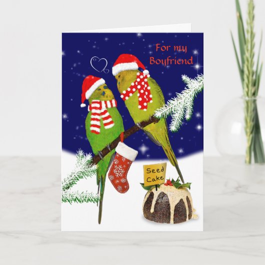 Seed Cake Weihnachtskarte BOYFRIEND Karte (Vorderseite)