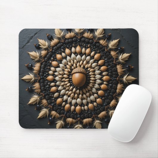 Seed Mandala Macro Mousepad (Mit Mouse)