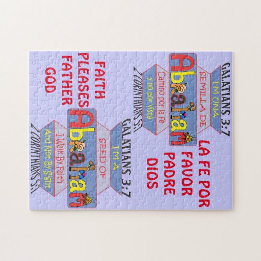 Seed of Abraham © — Esp & Eng Puzzle (Horizontal)