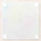 Seed of Life glass coaster Glasuntersetzer (Rückseite)