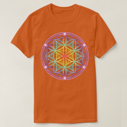Seed of life rainbow T-Shirt (Design vorne)