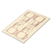 Seed Packet coral brown DYI Notepad Notizblock (angewinkelt)