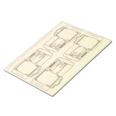 Seed Packet cream DYI Notepad Notizblock (angewinkelt)