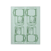 Seed Packet green DYI Notepad Notizblock (Rotiert)