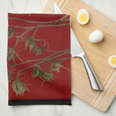 Seed Pods on a Kitchen Towel Geschirrtuch (Viertel Falte)