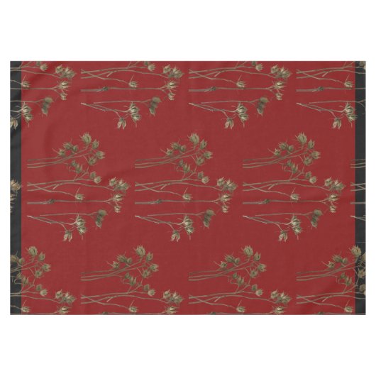 Seed Pods on a Tablecloth Tischdecke (Vorderseite (Horizontal))