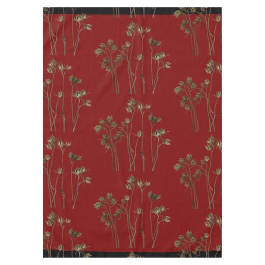 Seed Pods on a Tablecloth Tischdecke (Vorderseite)