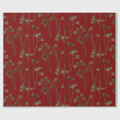 Seed Pods on a Wrapping Paper Roll Geschenkpapier (Flach)