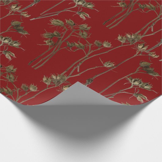 Seed Pods on a Wrapping Paper Roll Geschenkpapier (Ecke)