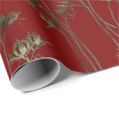 Seed Pods on a Wrapping Paper Roll Geschenkpapier (Rolleneckpunkt)