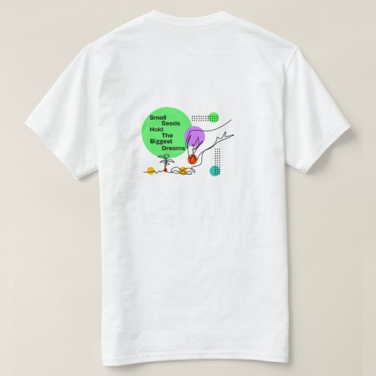 Seed Vector und Angebotskunst T-Shirt (Design Rückseite)