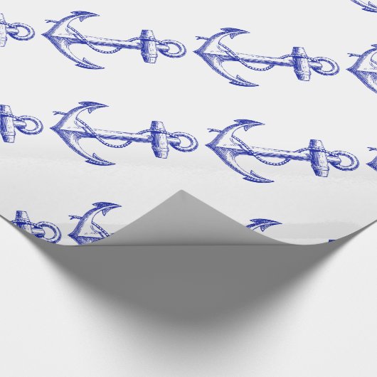 Seedas boots-Anker der Männer Geschenkpapier (Ecke)