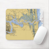Seediagramm Jacksonvilles FL St Johns mousepad (Mit Mouse)