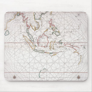 Seediagramm östlich von Indien   Indonesien Mousepad