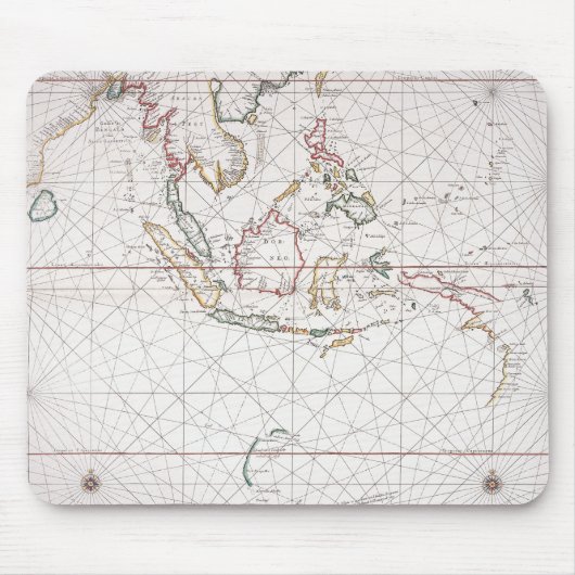 Seediagramm östlich von Indien | Indonesien Mousepad (Vorne)