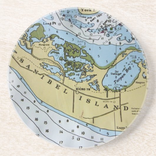 Seediagramm Sanibel Untersetzer (Vorne)