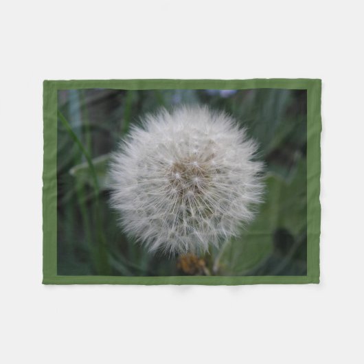 Seeding Dandelion Blume Fleece Blanket (Vorderseite (Horizontal))