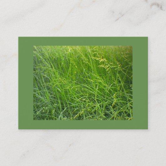 Seeding Fescue Landscaping Visitenkarte (Vorderseite)