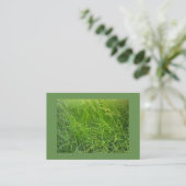 Seeding Fescue Landscaping Visitenkarte (Stehend Vorderseite)