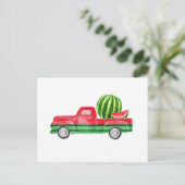 Seedless Watermelon Frucht Einladungspostkarte (Stehend Vorderseite)