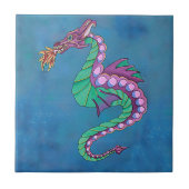 Seedrache-Kunst Fliese (Vorderseite)