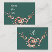 SEEDRAGON 2 MONOGRAM, rot und weiß, grün Visitenkarte (Vorne/Hinten)