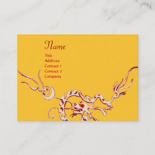 SEEDRAGON 2 MONOGRAM, rot und weiß Visitenkarte (Vorderseite)