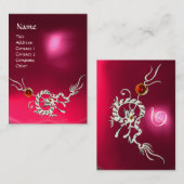 SEEDRAGON 2 RUBY MONOGRAM Blau Rosa Visitenkarte (Vorne/Hinten)