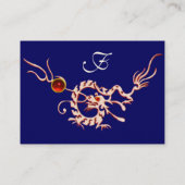 SEEDRAGON 2 RUBY MONOGRAM, blau Visitenkarte (Rückseite)