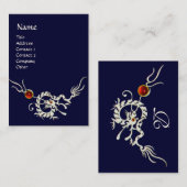 SEEDRAGON 2 RUBY MONOGRAM, blau Visitenkarte (Vorne/Hinten)