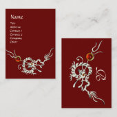 SEEDRAGON 2 RUBY MONOGRAM weiß rot Visitenkarte (Vorne/Hinten)