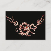 SEEDRAGON 2.schwarz und weiß rot Visitenkarte (Rückseite)