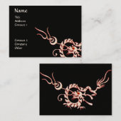 SEEDRAGON 2.schwarz und weiß rot Visitenkarte (Vorne/Hinten)