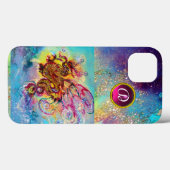 SEEDRAGON PINK LILA GEM STONE MONOGRAM Case-Mate iPhone HÜLLE (Rückseite (Horizontal))