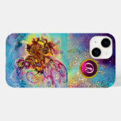 SEEDRAGON PINK LILA GEM STONE MONOGRAM Case-Mate iPhone HÜLLE (Rückseite (Horizontal))