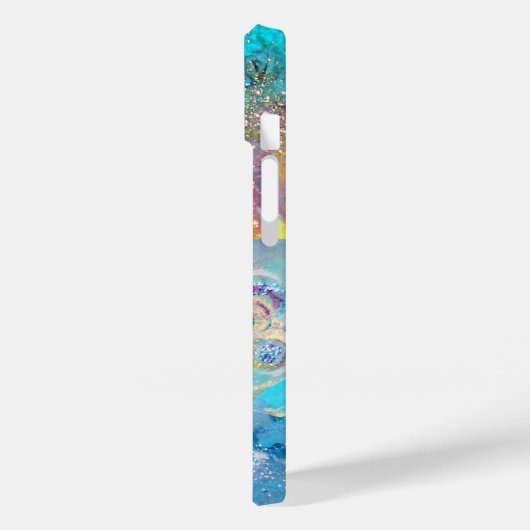 SEEDRAGON PINK LILA GEM STONE MONOGRAM Case-Mate iPhone HÜLLE (Rückseite / Links)