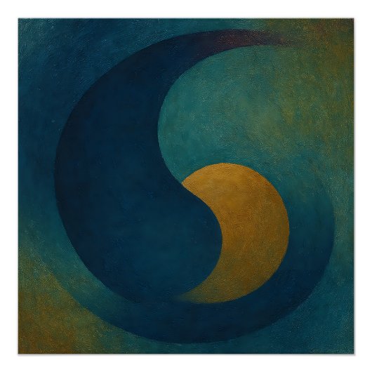 "Seeds of Stillness" Abstract Poster (Vorderseite)