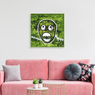 Seedy Pete Schädel seltsame skurrile Monster Kunst Leinwanddruck