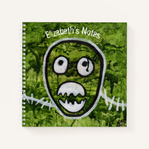 Seedy Pete Schädel seltsame skurrile Monster Kunst Notizbuch