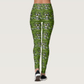 Seedy Pete Skull Odd Whimsical Monster Art Leggings (Rückseite)