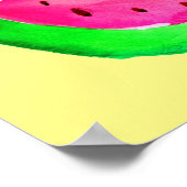 Seedy Watermelon Pop Art Malposter Poster (Ecke)
