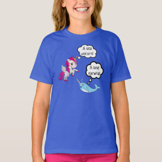 SeeEinhorn trifft das narwhal Land T-Shirt
