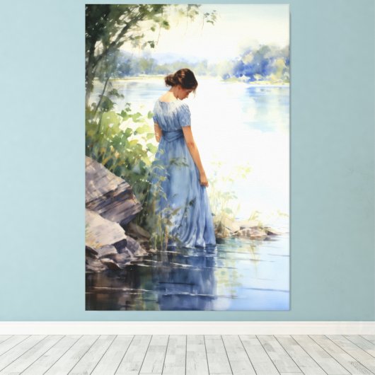 Seeeinsamkeit Leinwanddruck (Insitu (Holzboden))