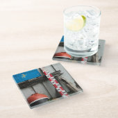 Seeeinzelteile Glasuntersetzer (Schrägansicht)