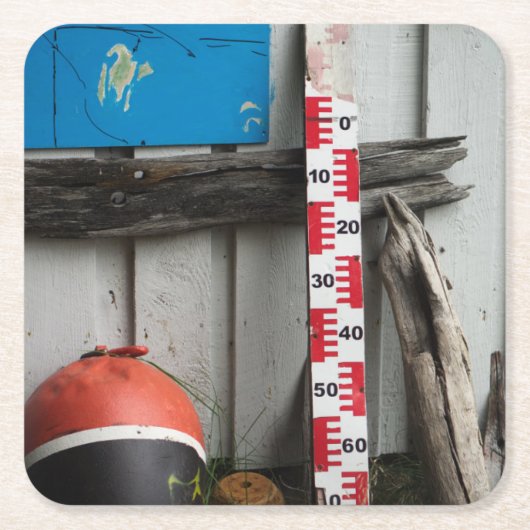 Seeeinzelteile Rechteckiger Pappuntersetzer (Vorderseite)