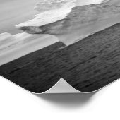 Seeeis Eisberg Monochrome Antarktis Eisberg Poster (Ecke)